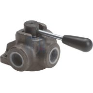 Hydraulický 3-cestný guľový kohút 3/8" liatinový