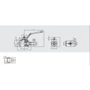 Hydraulický 2-cestný guľový kohút 8L S vonkajším závitom