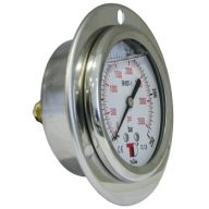 Hydraulický Manometer 0-60 Bar Zadné Pripojenie