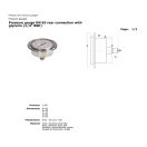 Hydraulický Manometer 0-400 Bar Zadné Pripojenie
