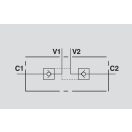 OM VBPDE 3/8" L dvojitý pilotne ovládaný spätný ventil