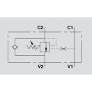 OM VBCD 1/2" SE brzdiaci ventil overcenter