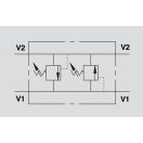 OM VAU 1/2" dvojitý poistný ventil