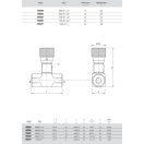 OM VRFB 90° 1/2" jemný škrtiaci ventil